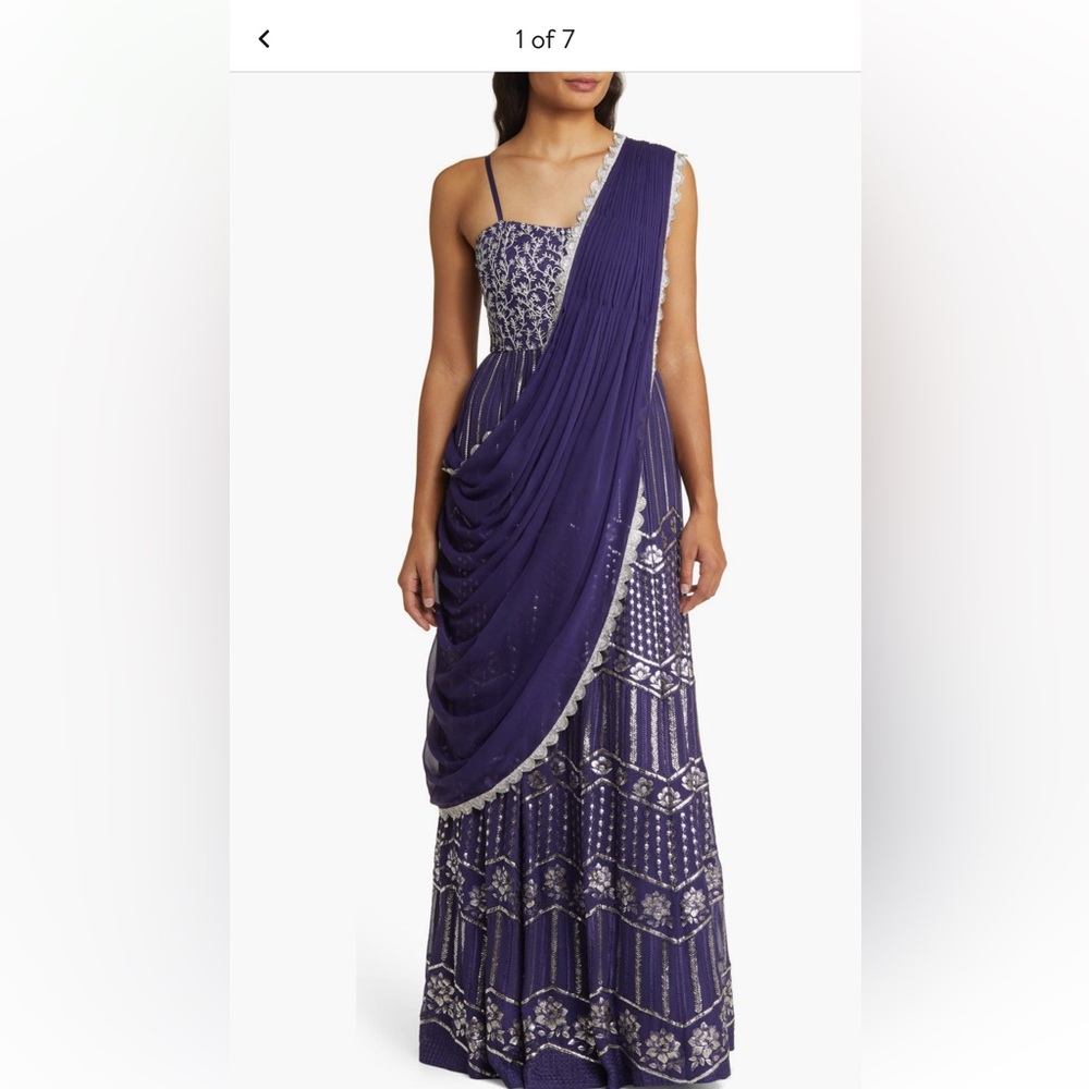 Sani Anjali metalic embroidered dress
